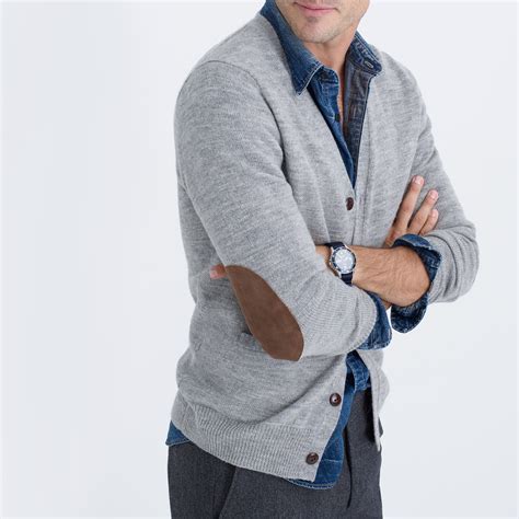 elbow patch sweater men's.